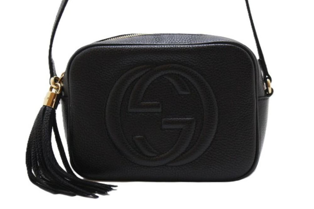 Gucci Soho Disco Bag Shoulder Leather Black